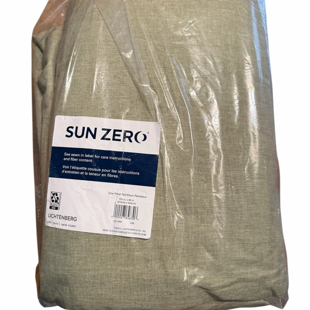 Sun Zero Fashion Blackout Courtains 100x96 pair - Designer Neutral Modern Style